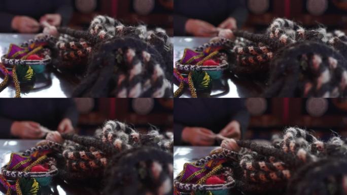 手部 麻绳编织 藏族工艺品 藏族戴装饰品