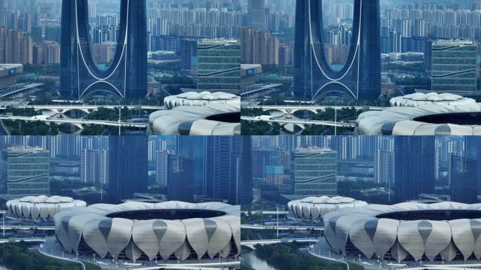 杭州宣传片奥体中心地标建筑城市封面