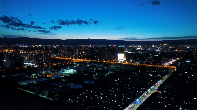 呼和浩特 夜景 玉泉区