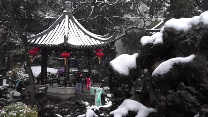 扬州个园雪景