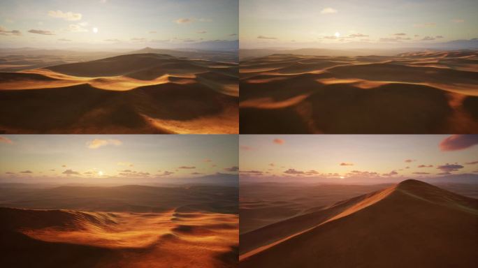 沙漠日落 沙漠探险 荒漠日落 太阳日落