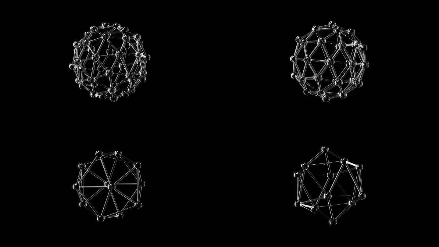 两种碳原子 原子结构 （透明通道）