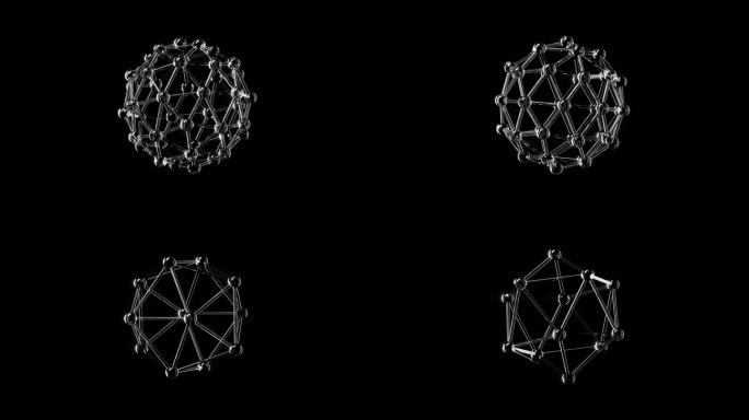 两种碳原子 原子结构 （透明通道）