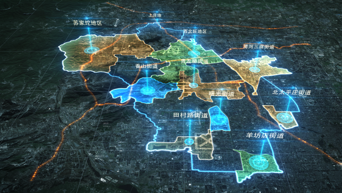 区域地图北京市海淀区地图