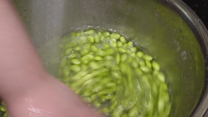 清洗毛豆滤水 (3)