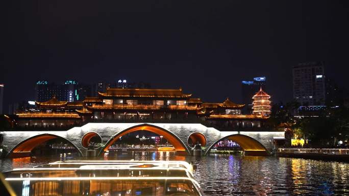 成都 夜景 东门码头 九眼桥