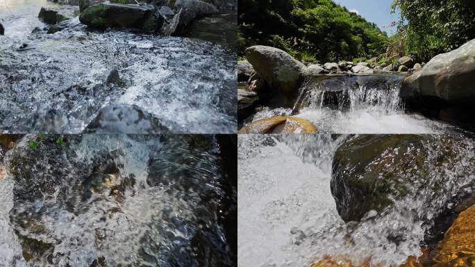 溪水 水流 清澈的水 泉水