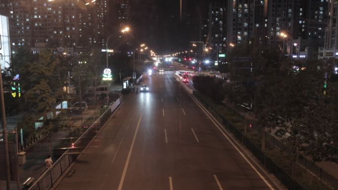 路、延时、夜景、北京、大兴