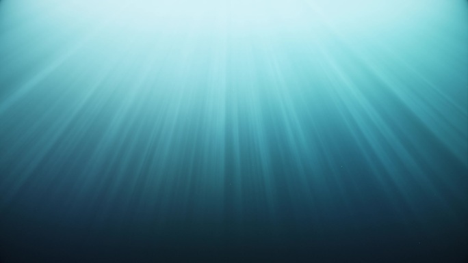 深海与气泡水下抽象以真实的天光射线背景循环