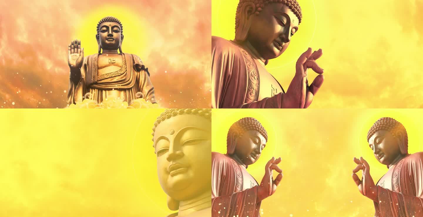 佛像佛教背景素材