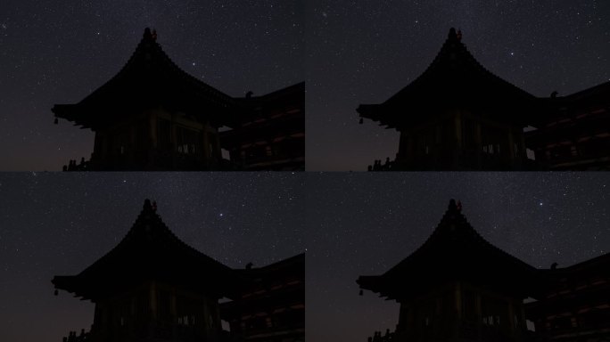 大洪山冬季星空延时