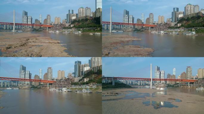 重庆洪崖洞、千厮门大桥航拍