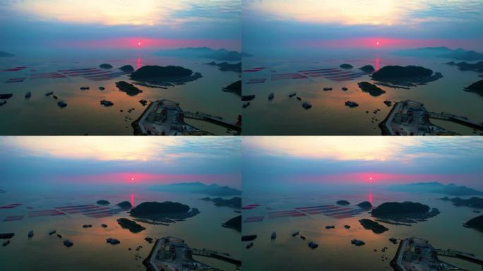 霞浦花竹日出 海上日出