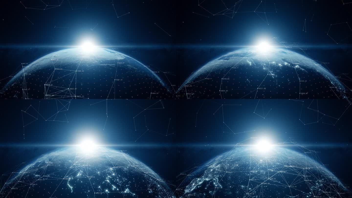 全球网络连接在全球各地