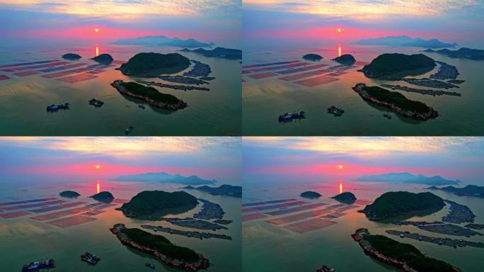 霞浦花竹 海上日出