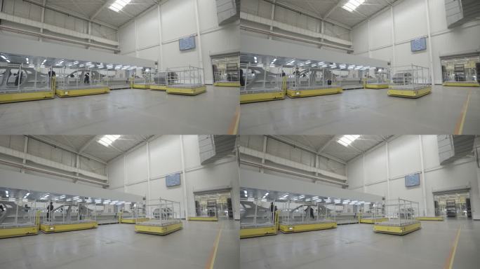 汽车生产车间全景流水线