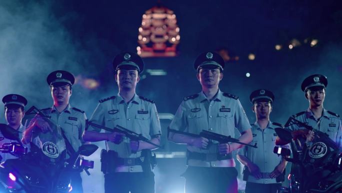 【4K】公安民警团队形象