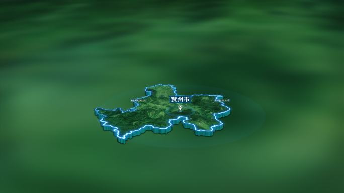4K大气广西贺州市人口基本信息展示
