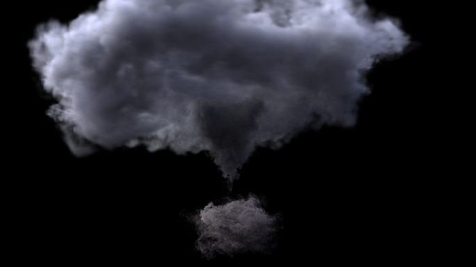 龙卷旋风螺旋旋转云烟雾流体特效素材