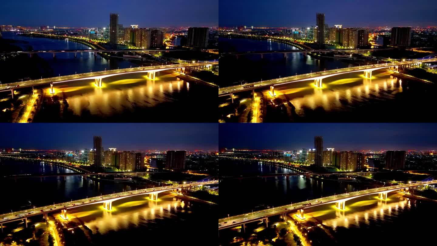泉州夜景 晋江 刺桐大桥延时摄影