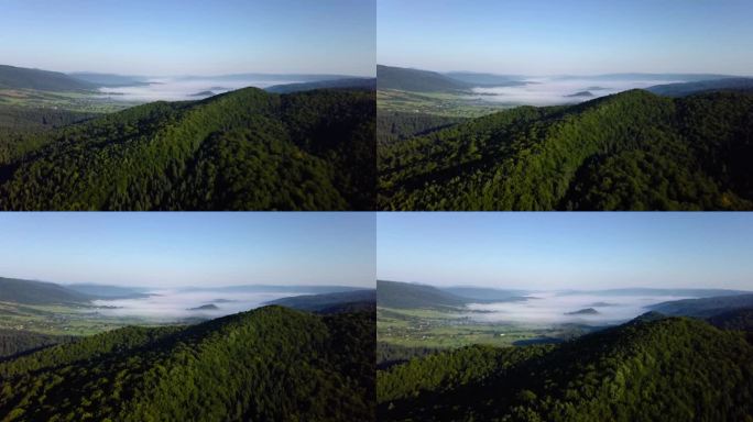 飞越山峰，日落，飞越森林，飞越高山，飞越树篱，飞越岩石，