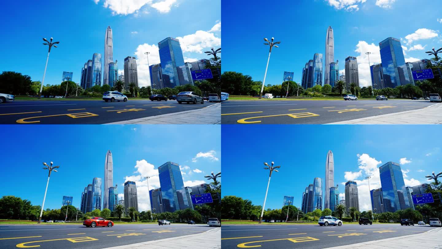 深圳高楼建筑平安金融中心延时视频