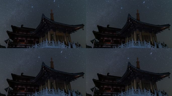 大洪山冬季星空延时