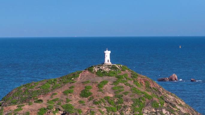 海上 灯塔  4K 航拍