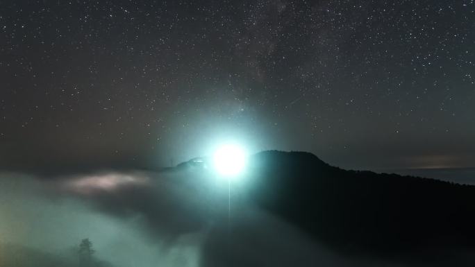 九宫山云海秋季星空延时