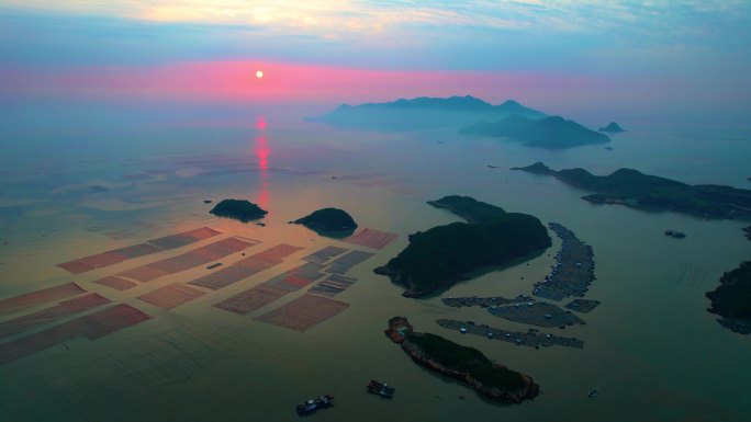 霞浦花竹日出 海上日出