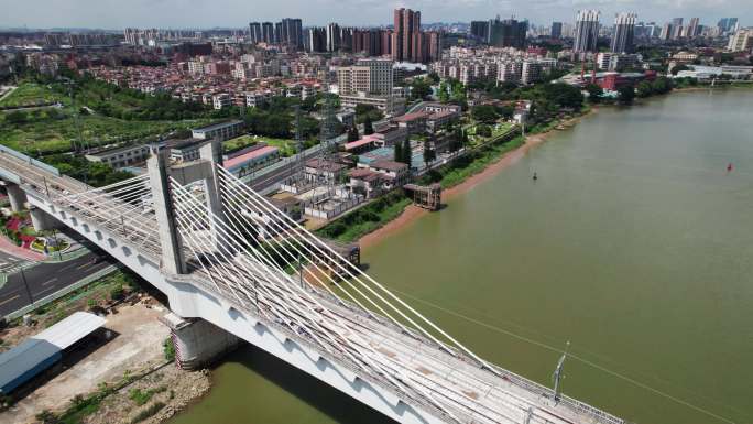 佛山张槎石湾大桥 东平水道 轻轨跨河大桥