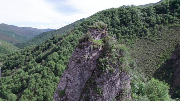 仓家峡林场航拍