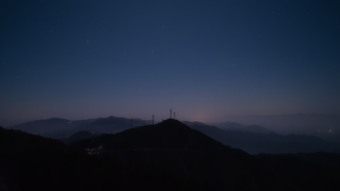 九宫山双子座流星雨延时