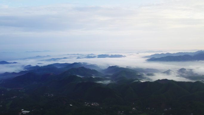 清晨日出云雾云海高山山川