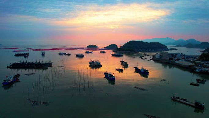 霞浦花竹 海上日出