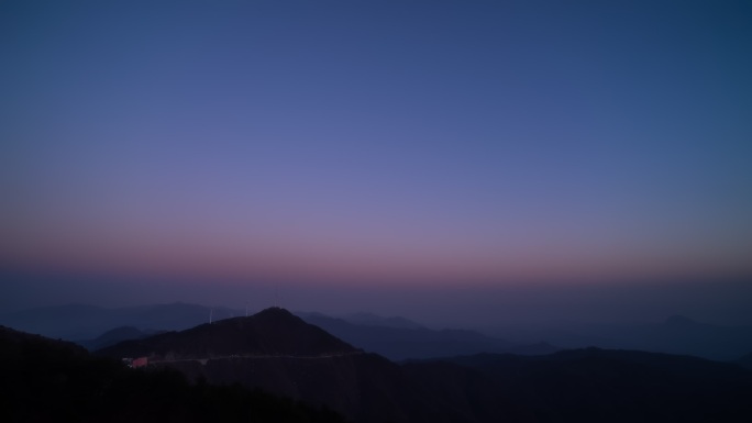 九宫山日转夜延时