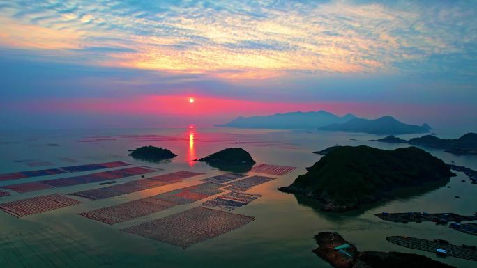 霞浦花竹 海上日出