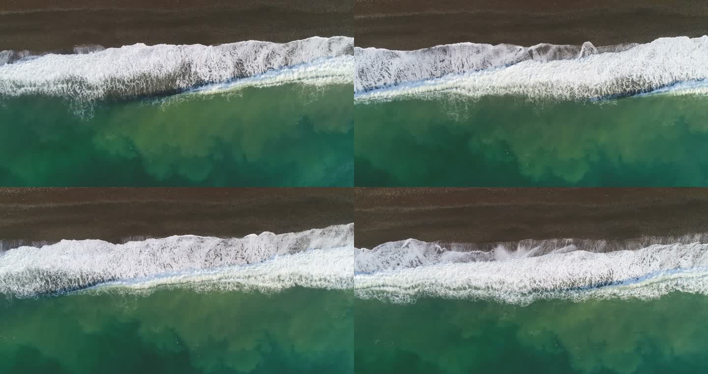 2.海岸线附近的海浪飞溅