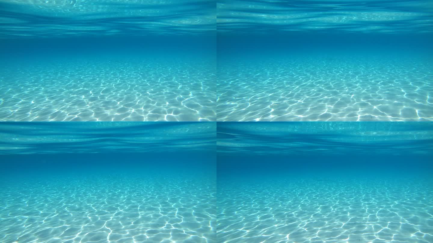 意大利撒丁岛清澈的海水。意大利海岸的水下风景在撒丁岛, 意大利在地中海。没有人, 复制空间