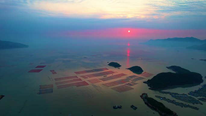 霞浦花竹 海上日出