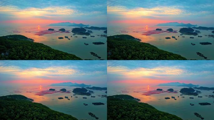 霞浦花竹 海上日出