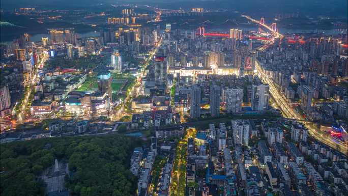 宜昌西陵一路西陵二路快速路延时素材