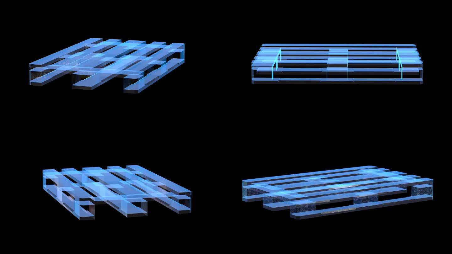 运托盘科技全息通道素材