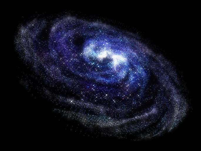 粒子唯美旋转星系