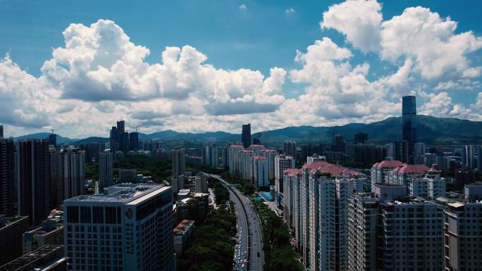 深圳福强路高楼建筑香港远山1/3