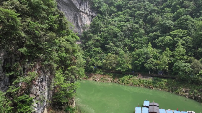 航拍遵义云门囤风景