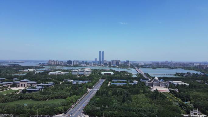 银川鸟瞰大景