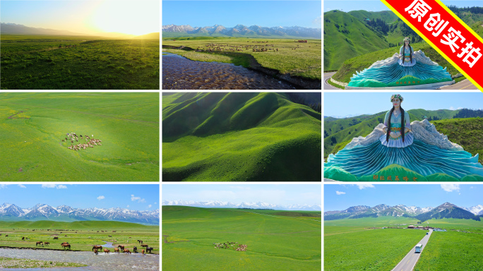 美丽新疆伊利那拉提大草原风光合集