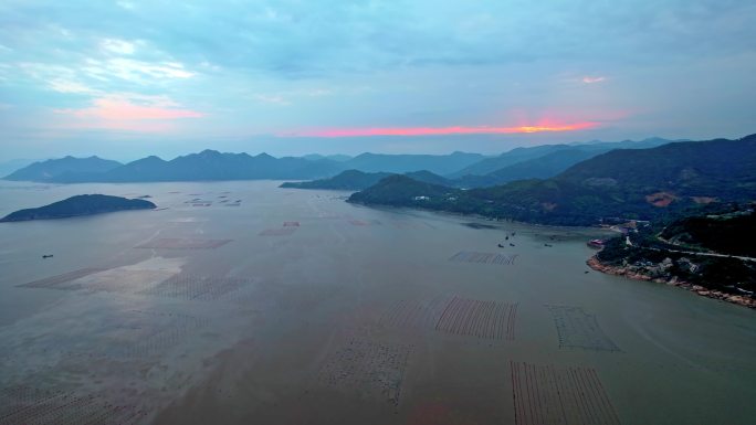 海上晚霞 霞浦三沙镇东壁村