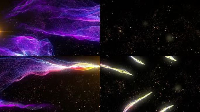 4K 开场唯美动感粒子线